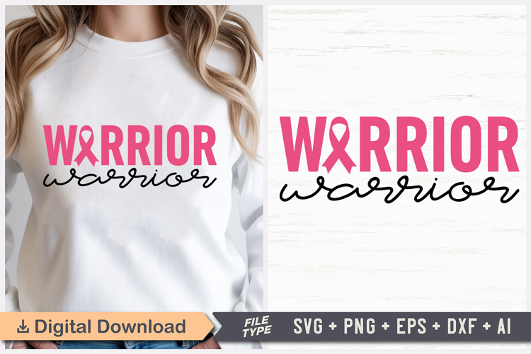 Warrior SVG | Breast Cancer Awareness SVG