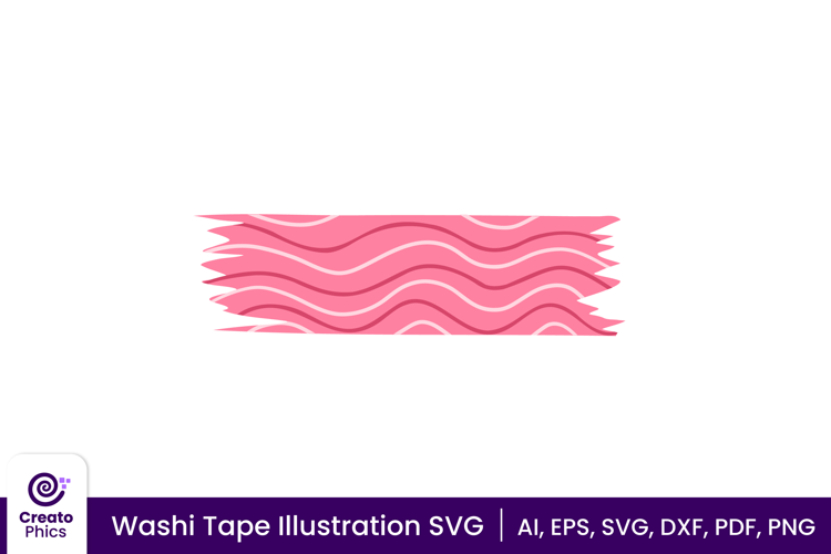 Decorative Washi Tape SVG | Vector Illustration