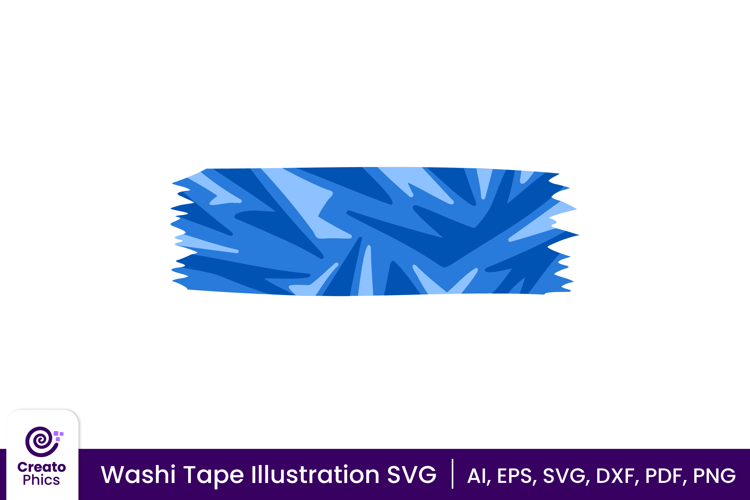 Decorative Washi Tape SVG | Vector Illustration