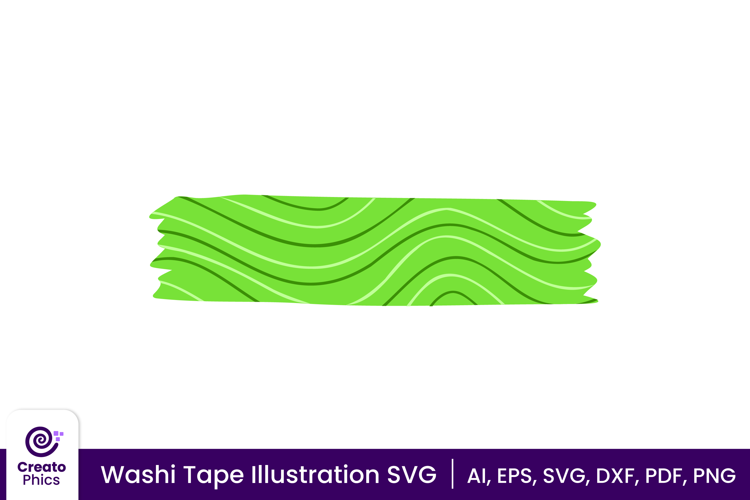 Decorative Washi Tape SVG | Vector Illustration