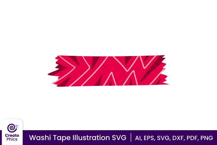 Decorative Washi Tape SVG | Vector Illustration