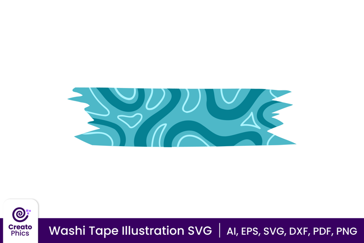 Decorative Washi Tape SVG | Vector Illustration
