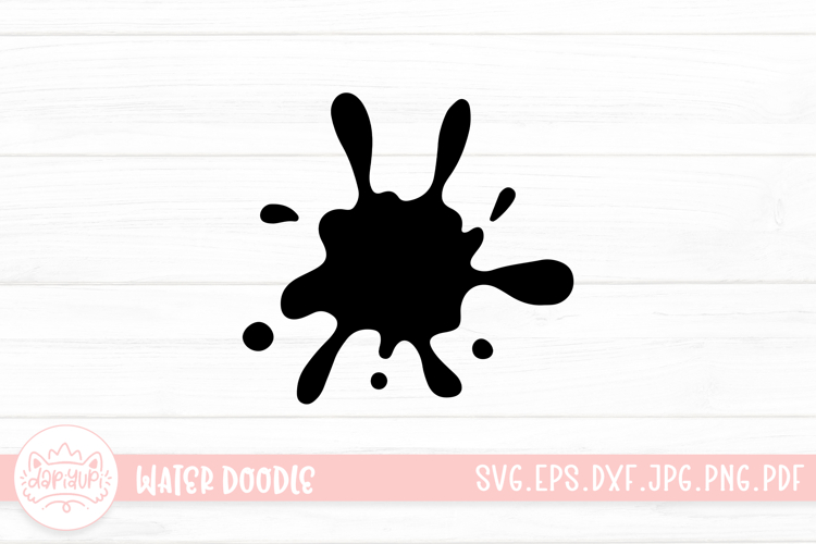 Water Doodle SVG Cut File