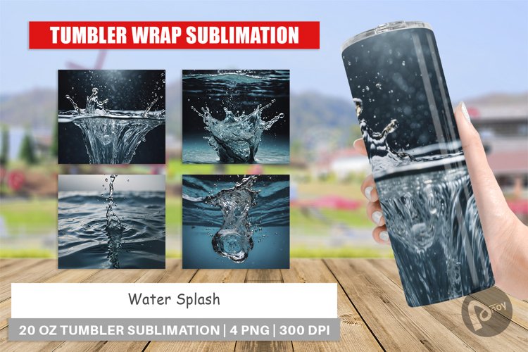 Tumbler Wrap Water Splash