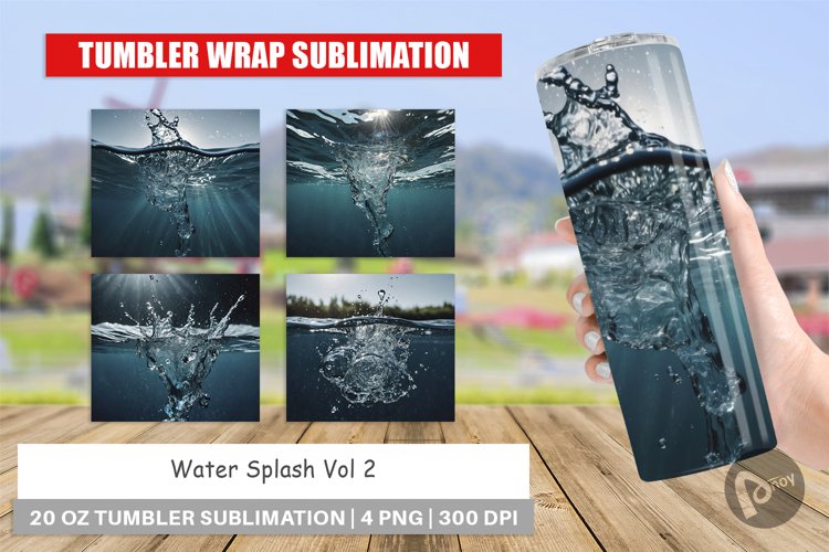 Tumbler Wrap Water Splash
