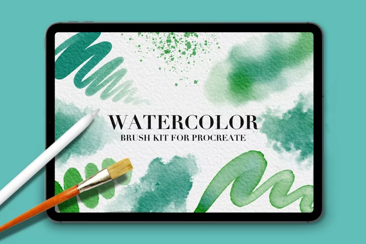 Watercolor Kit for Procreate - 13 Brushes