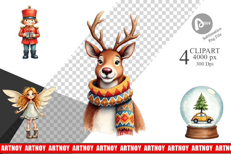 70s Christmas Clipart