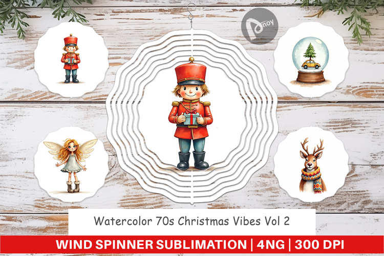 70s Christmas Wind Spinner