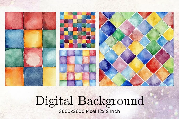 Rainbow Watercolor alcohol ink Background Digital Paper