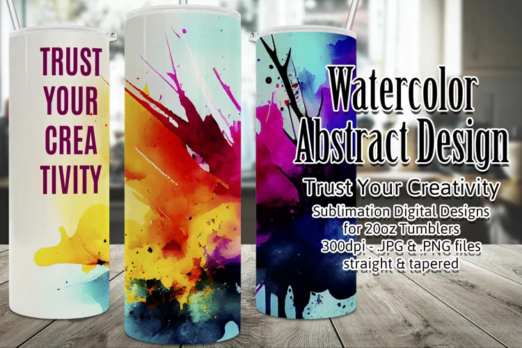 Trust Your Creativity Tumbler Wrap, Sublimation 20oz Tumbler