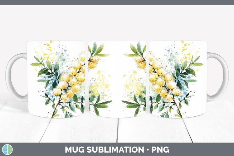 GorgeousWatercolor Mug Wrap design.