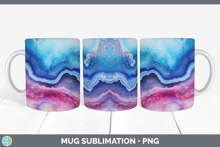 GorgeousWatercolor Mug Wrap design.