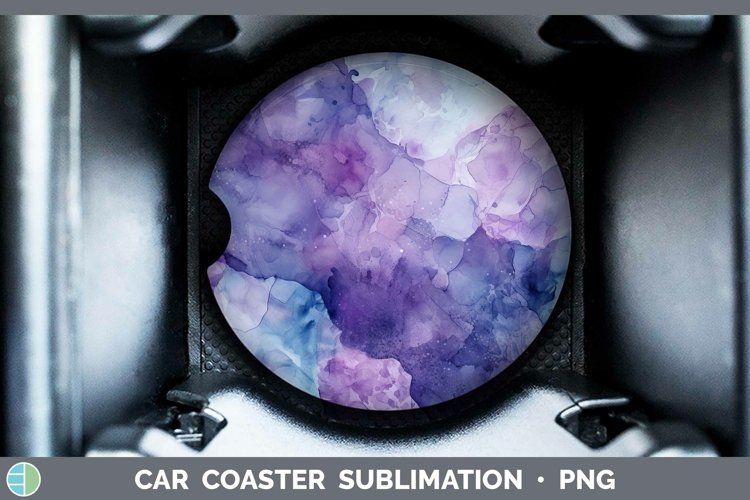 GorgeousWatercolor Car Coaster design.