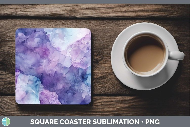 GorgeousWatercolor Square Coaster design.