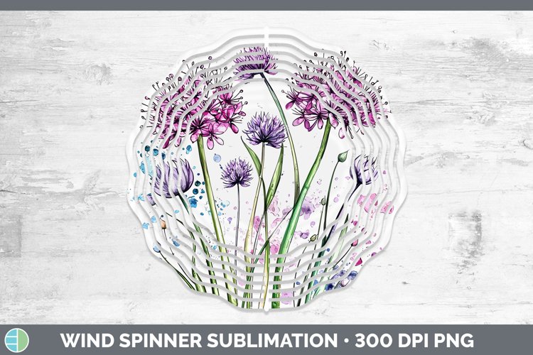 GorgeousWatercolor Wind Spinner design.