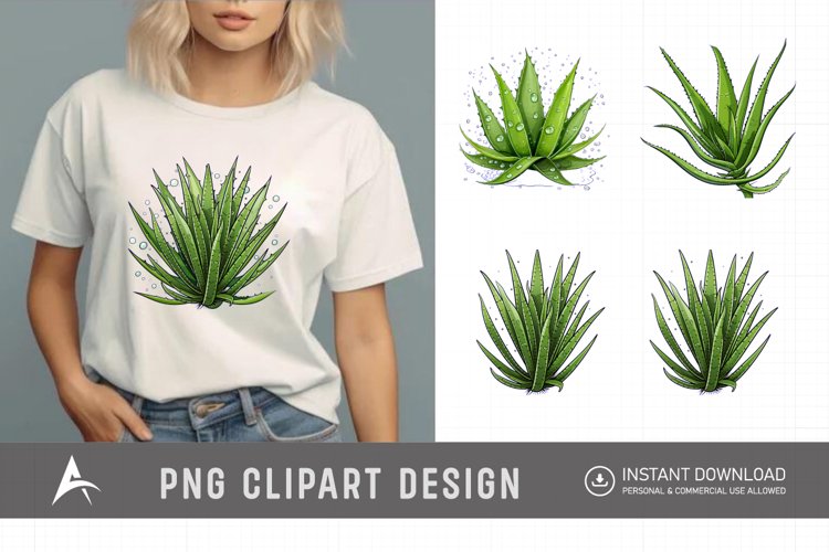 Watercolor Succulent Clipart Image 10