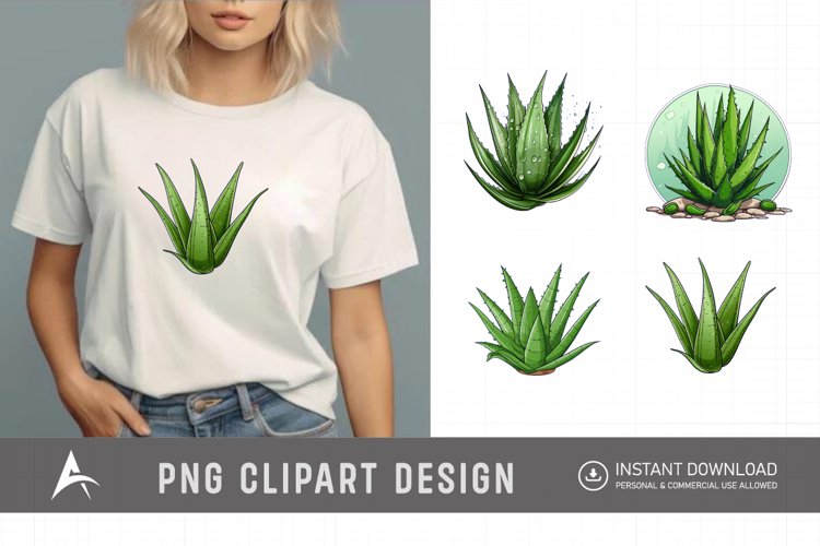Watercolor Succulent Clipart Image 9