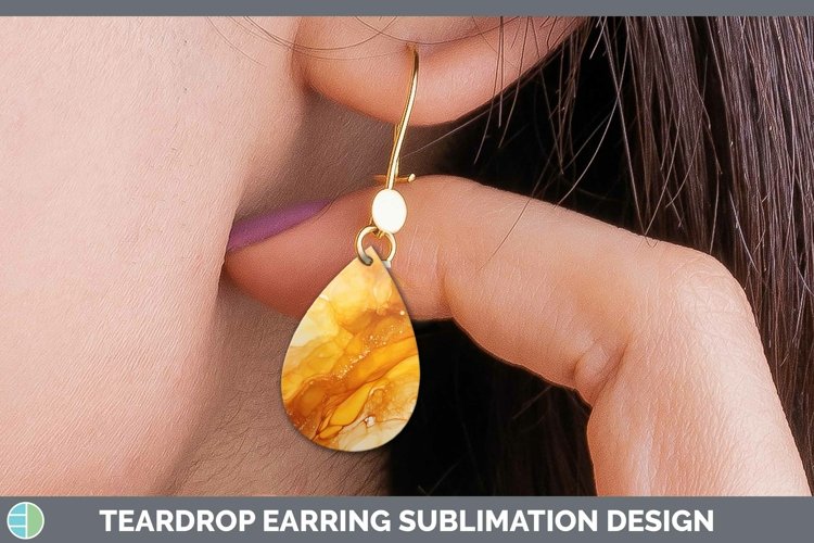 GorgeousWatercolor Teardrop Earrings design.