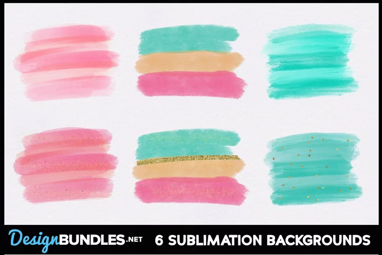 Watercolor Brush Stroke Sublimation Background PNG