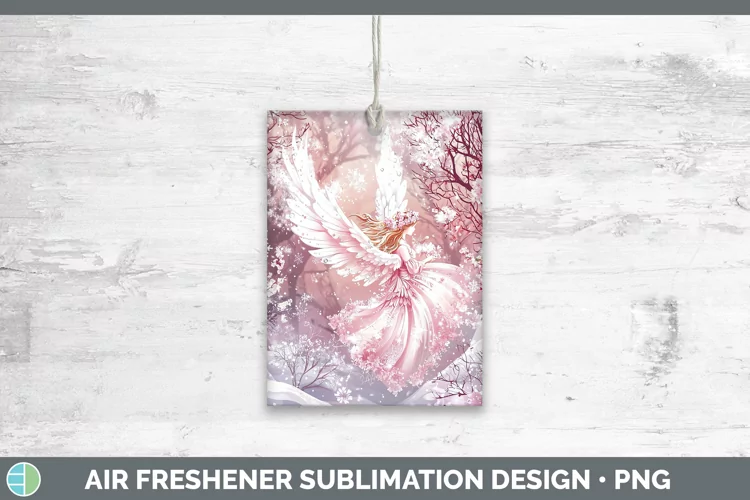Watercolor Angel Air Freshener Sublimation Car Freshener Des