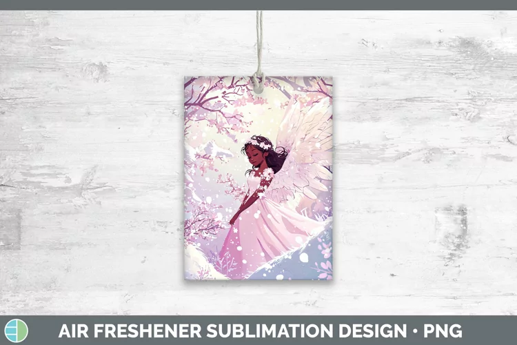 Watercolor Angel Air Freshener Sublimation Car Freshener Des