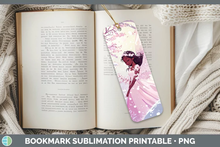 Watercolor Angel Bookmark Sublimation Printable Designs