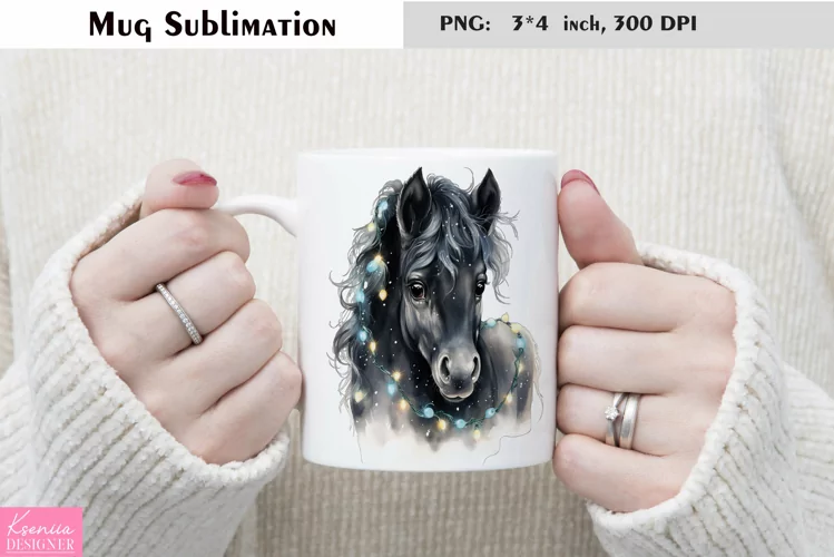 Watercolor Christmas Mug Sublimation|Cartoon Animal Design