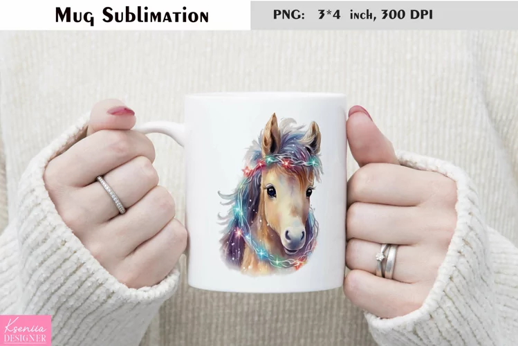 Watercolor Christmas Mug Sublimation|Cartoon Animal Design