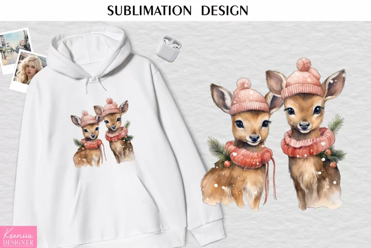 Christmas Reindeer Family|T Shirt Sublimation