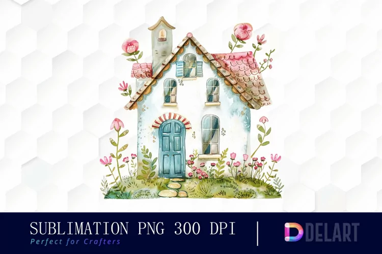 Animals House Sublimation PNG Clipart