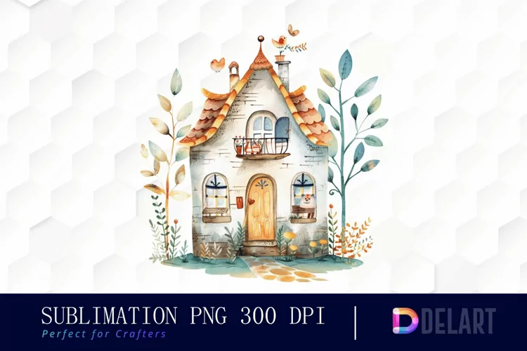 Animals House Sublimation PNG Clipart