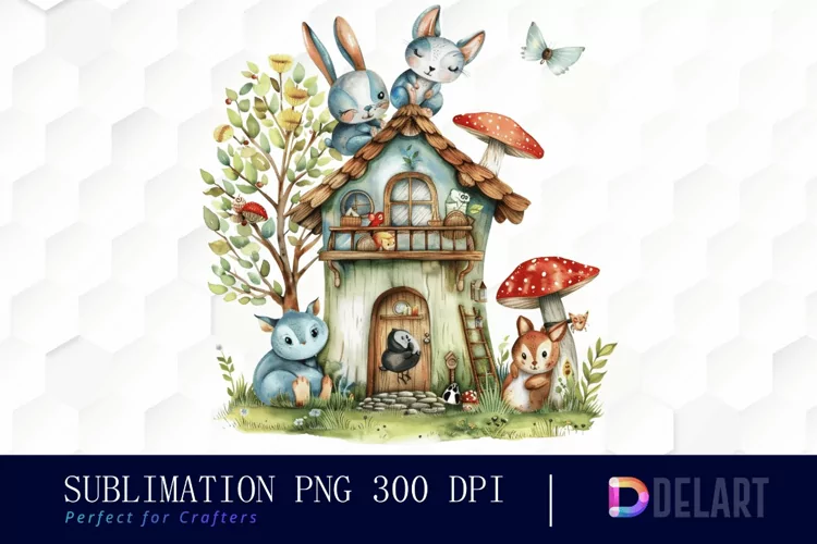 Animal House Illustration Clipart