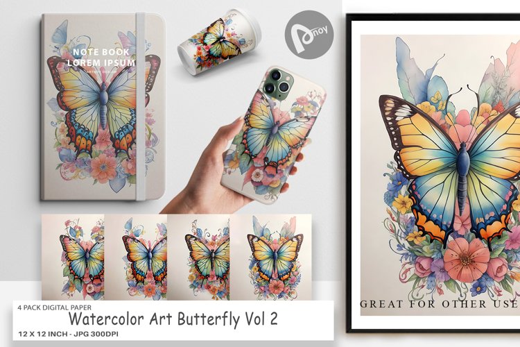 Butterfly Scrapbook Paper Image 17