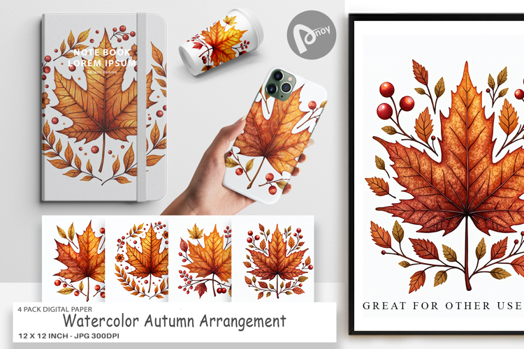 Autumn Arrangement Digital Paper