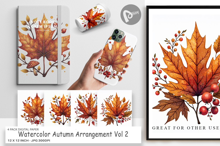 Autumn Arrangement Digital Paper
