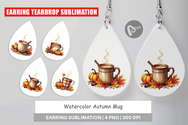 Autumn Mug Earring