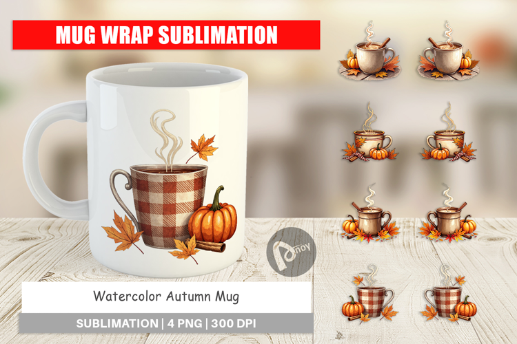 Autumn Mug Design Mug Wrap