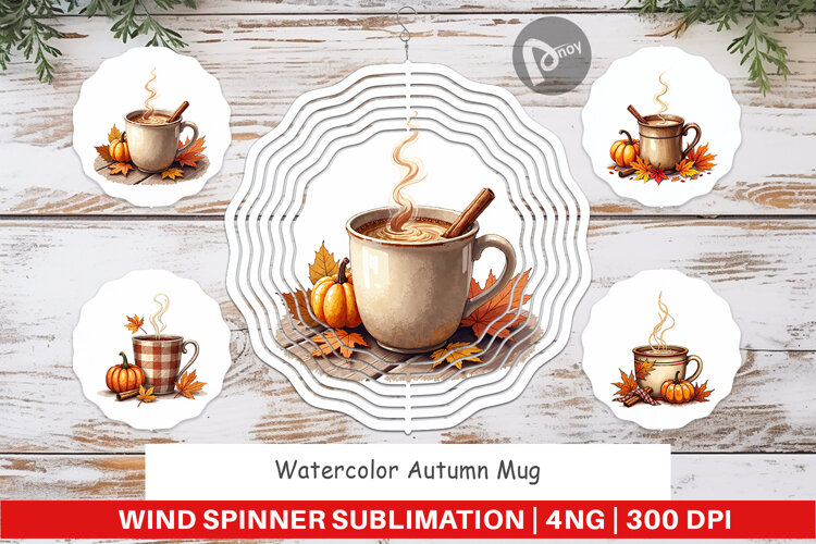 Autumn Mug Wind Spinner example image 1