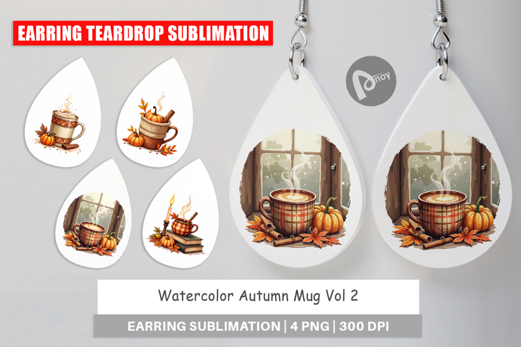 Autumn Mug Earring
