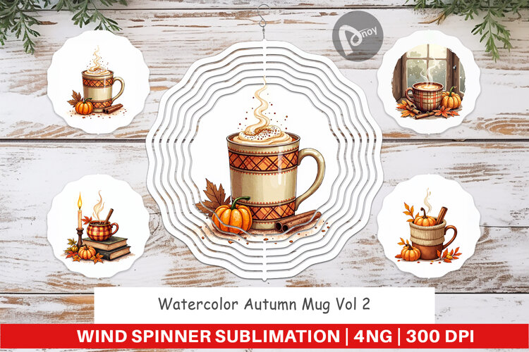Autumn Mug Wind Spinner example image 1