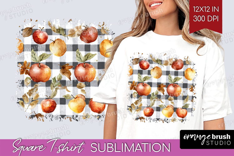 Cozy Autumn Square Tshirt Background - Harvest Season PNG