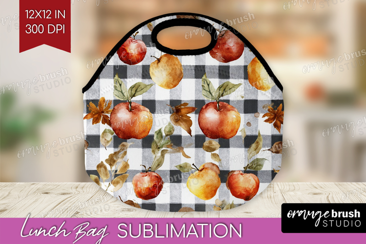 Cozy Autumn Lunch Bag - Harvest Season Lunch Bug PNG