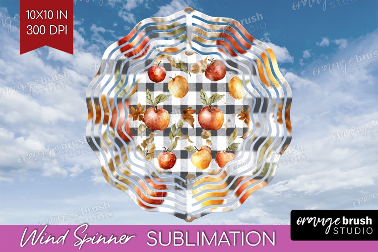 Cozy Autumn Wind Spinner Sublimation PNG - Harvest Season
