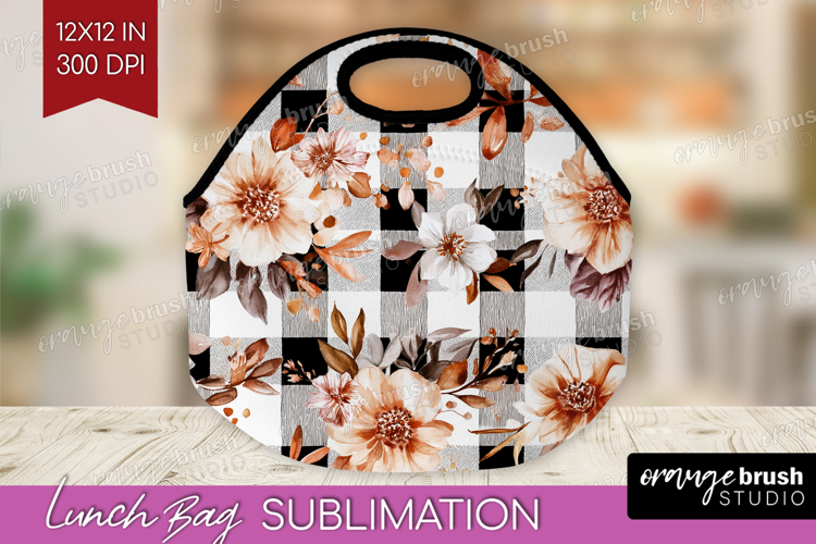 Cozy Autumn Lunch Bag - Harvest Season Lunch Bug PNG