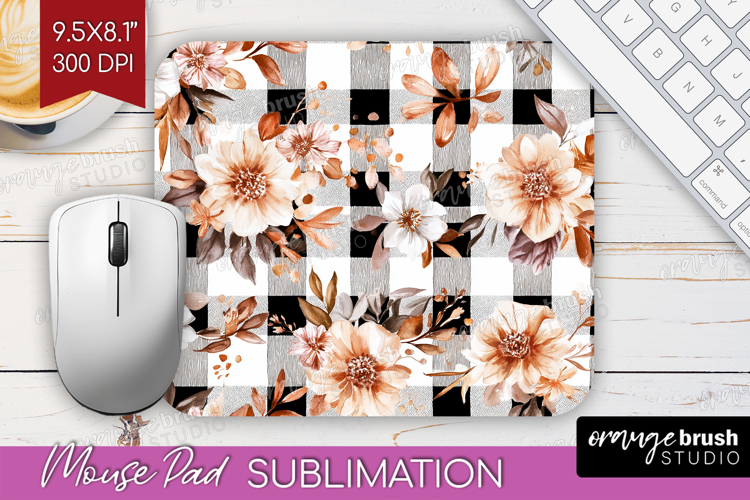 Cozy Autumn Mouse Pad Sublimation - Harvest Season Mousepad