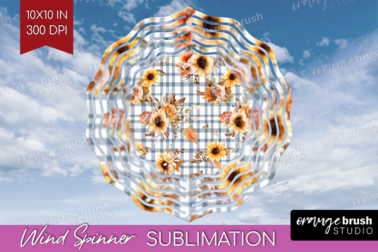 Cozy Autumn Wind Spinner Sublimation PNG - Harvest Season