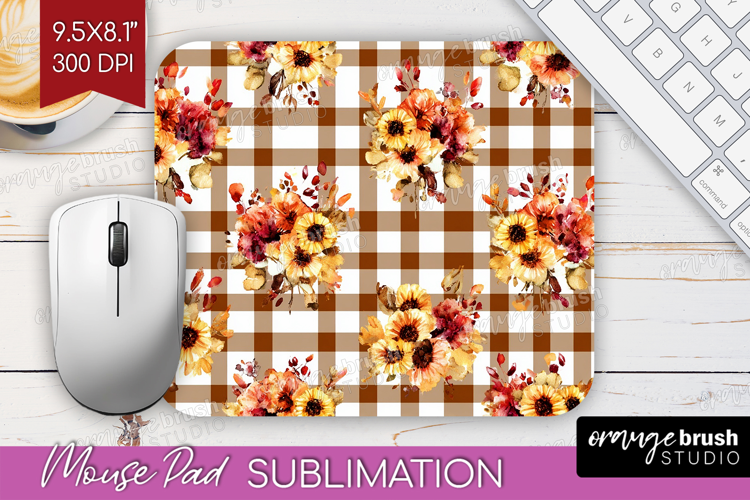 Cozy Autumn Mouse Pad Sublimation - Harvest Season Mousepad