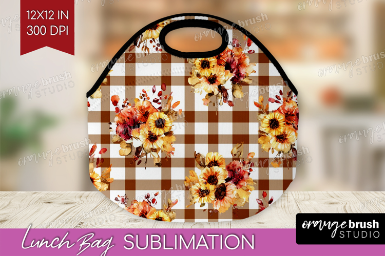 Cozy Autumn Lunch Bag - Harvest Season Lunch Bug PNG