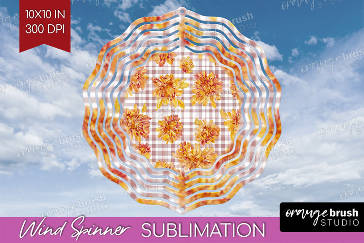 Cozy Autumn Wind Spinner Sublimation PNG - Harvest Season example image 1