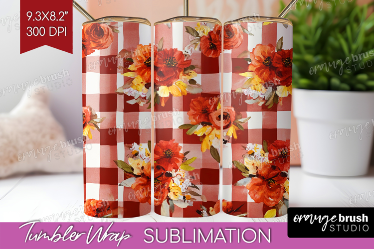 Cozy Autumn Tumbler Wrap - Harvest Season Tumbler PNG